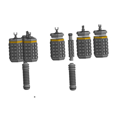 Mô hình lựu đạn G-48 Giga trong Helldivers 2 (In 3D)