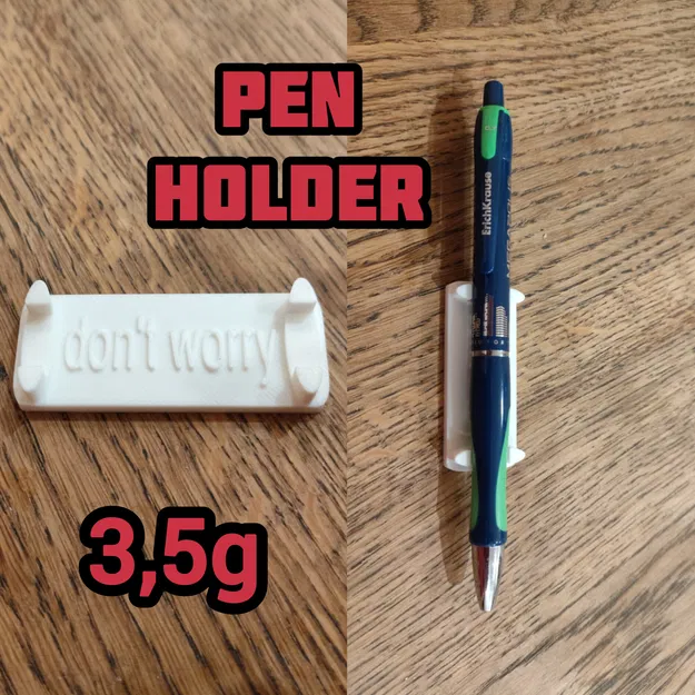 Khay đỡ bút "Don't worry" in 3D siêu tốc, nhỏ gọn cho bàn làm việc - Image 1