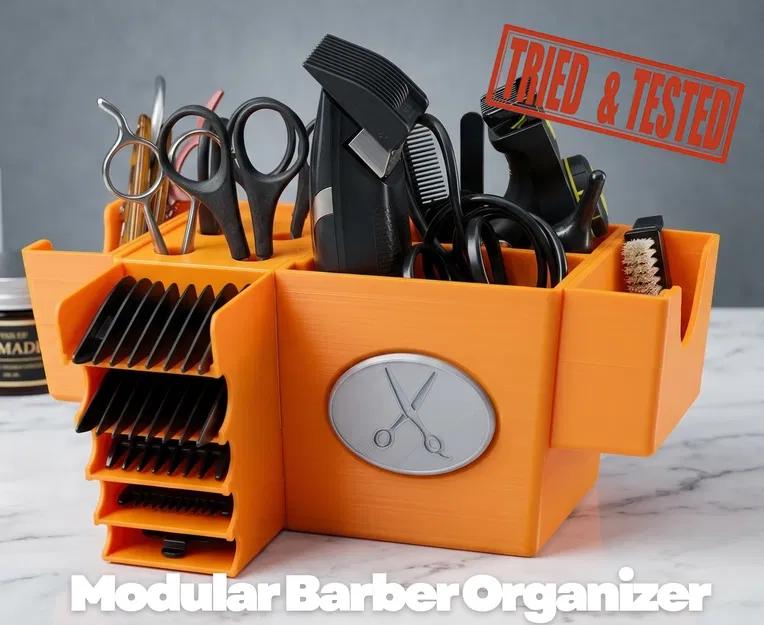 Bộ kệ đựng dụng cụ cắt tóc (Modular Barber Organizer) - Image 1