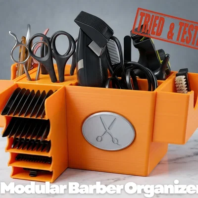 Bộ kệ đựng dụng cụ cắt tóc (Modular Barber Organizer)