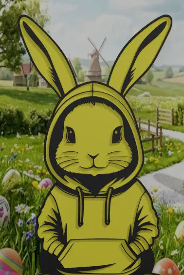 Mô hình 3D Chú thỏ Phục sinh cực ngầu (Cool Easter Bunny) trang trí - Image 4