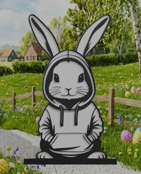 Mô hình 3D Chú thỏ Phục sinh cực ngầu (Cool Easter Bunny) trang trí - Image 5