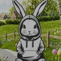 Mô hình 3D Chú thỏ Phục sinh cực ngầu (Cool Easter Bunny) trang trí - Thumbnail 5