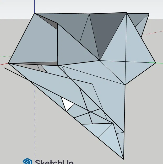 Mô hình trang trí hình học đa diện trừu tượng IDK độc đáo - Image 1