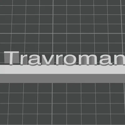 Mô hình chữ 3D Travroman độc đáo - Thiết kế decor trang trí