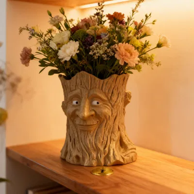 Chậu Cây Trang Trí Thần Rừng (Forest Spirit Vase) In 3D Độc Đáo