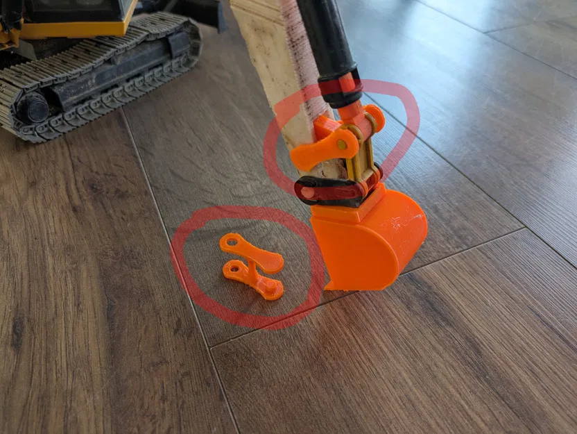 Khớp nối thay thế cho máy xúc Bruder CAT - Image 1