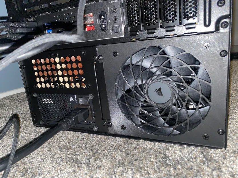 Ngàm gắn quạt 120mm êm ái cho Jonsbo N6 (giảm ồn hiệu quả) - Image 1