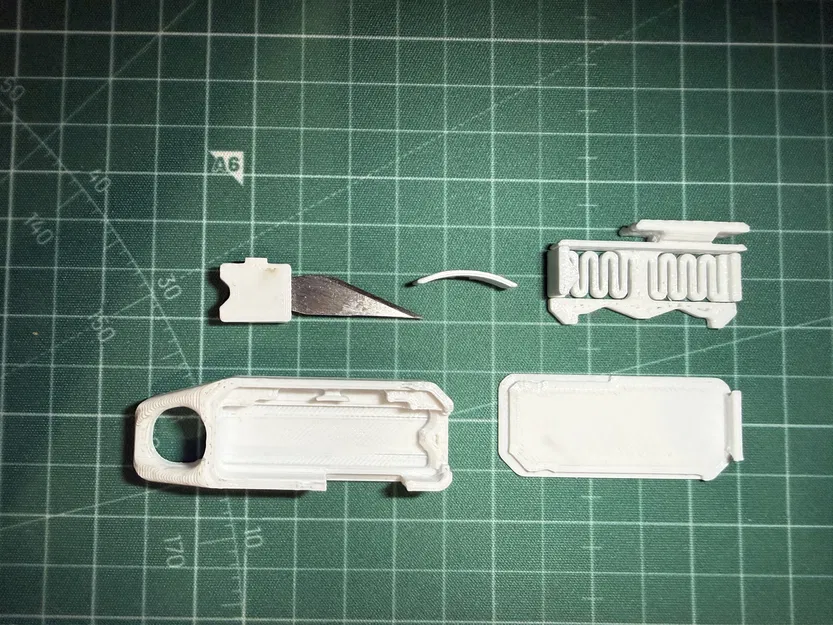 Móc khóa dao OTF sử dụng lưỡi X-Acto No.11 - Image 2