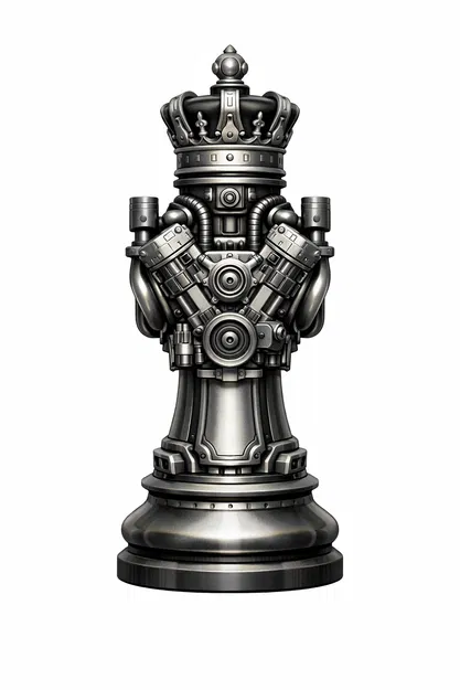 Carparts Legion "King" - Quân cờ Vua từ khối động cơ - Image 3