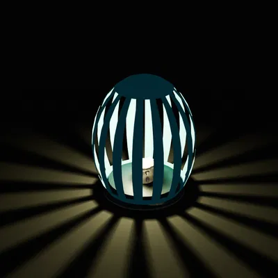 Mẫu in 3D đèn lồng hình trứng trang trí siêu đẹp - Candle Egg Lantern