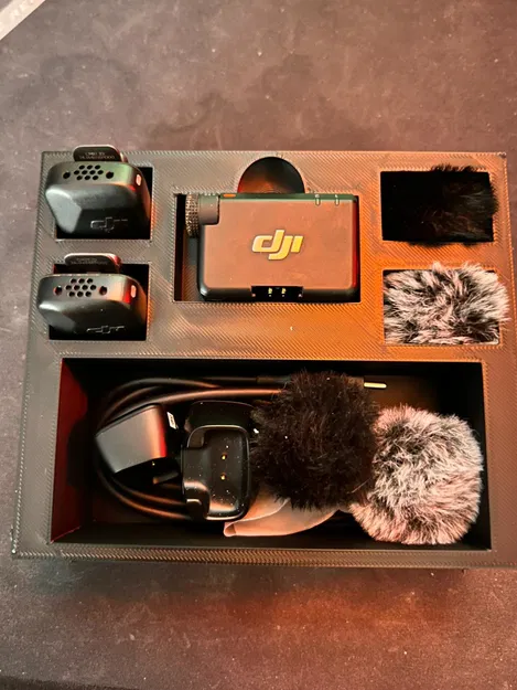 Khay lưu trữ DJI Mic Mini in 3D - Gọn gàng và tiện lợi - Image 1