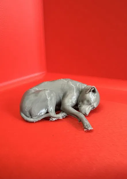 Mô hình 3D chú chó Piper đang ngủ dễ thương - File STL - Image 1