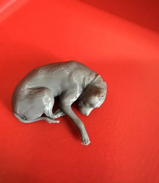 Mô hình 3D chú chó Piper đang ngủ dễ thương - File STL - Image 3