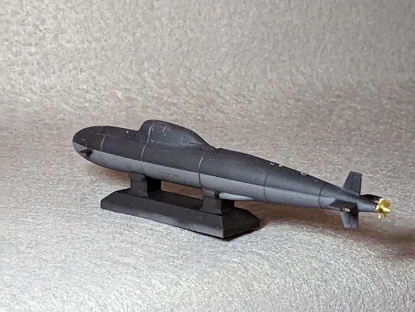 Mô hình tàu ngầm Liên Xô lớp Alpha tỷ lệ 1/700 (File in 3D) - Image 2
