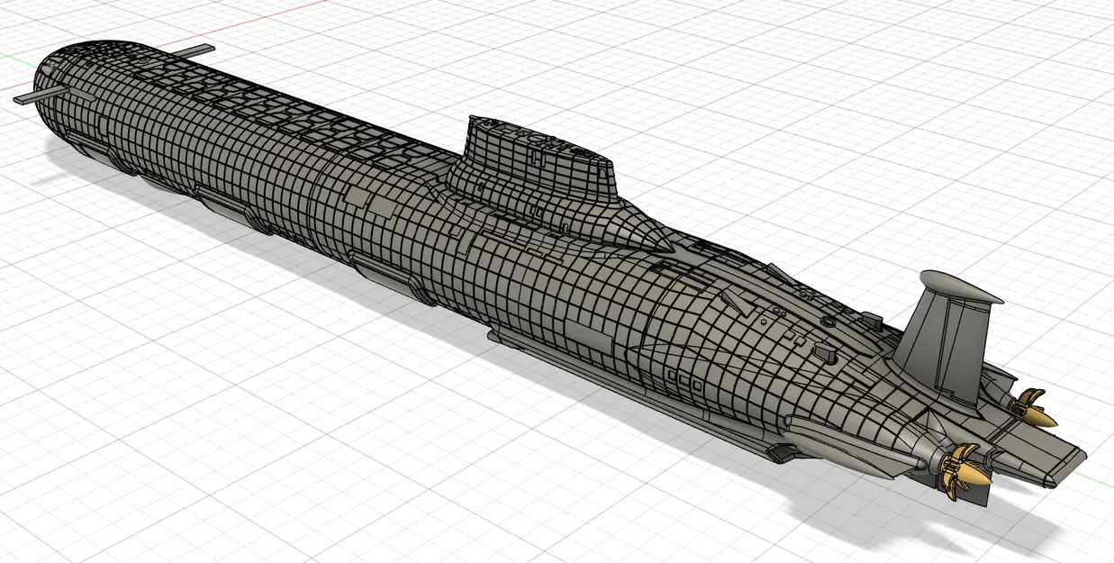 Mô hình Tàu ngầm lớp Typhoon hiện đại hóa in 3D (Tỷ lệ 1/700) - Image 4