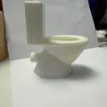 Mô hình bồn cầu thu nhỏ (Dolls House Toilet) cho nhà búp bê - Thumbnail 3