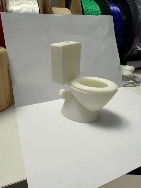 Mô hình bồn cầu thu nhỏ (Dolls House Toilet) cho nhà búp bê - Image 7