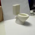 Mô hình bồn cầu thu nhỏ (Dolls House Toilet) cho nhà búp bê - Thumbnail 7