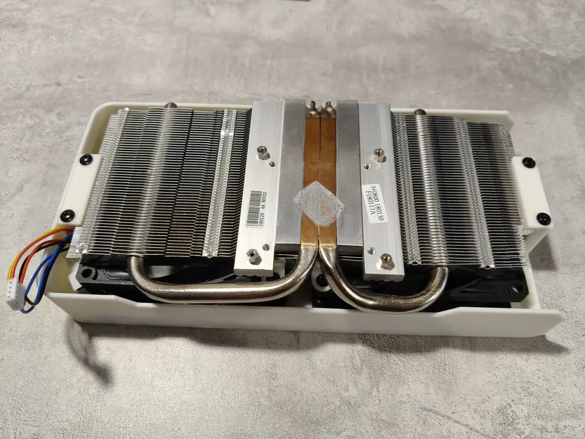 Bộ khung tản nhiệt tùy chỉnh cho card đồ họa ASUS DUAL-RX580 (3D Print) - Image 2