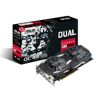 Bộ khung tản nhiệt tùy chỉnh cho card đồ họa ASUS DUAL-RX580 (3D Print)