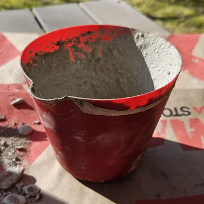 Ca pha trộn xi măng và thạch cao in 3D (Vase Mode)