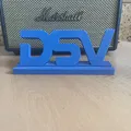 Đế giữ điện thoại logo DSV - Phụ kiện trang trí bàn làm việc in 3D - Thumbnail 1
