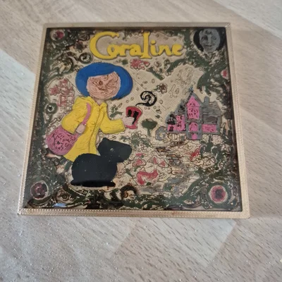 Miếng lót ly Coraline Coaster Plaque - Mẫu in 3D trang trí độc đáo