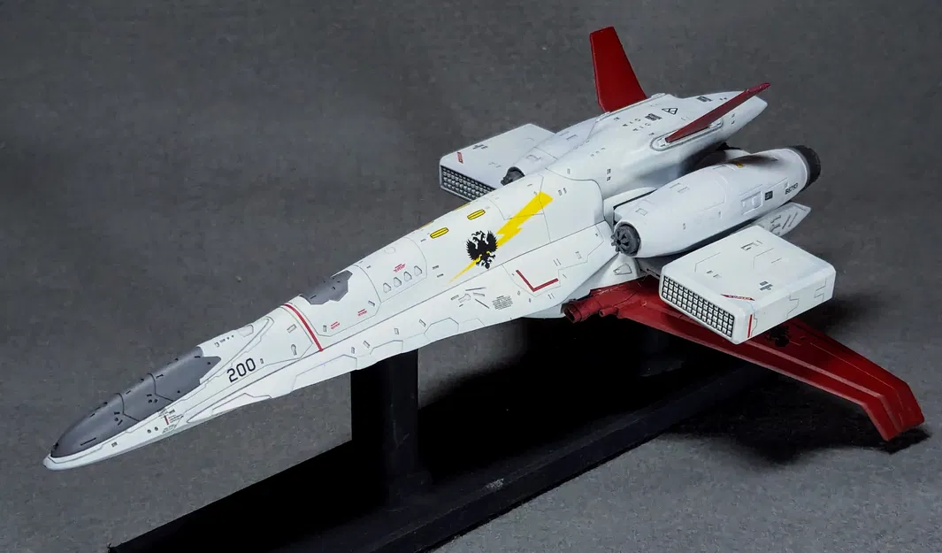 Mô hình in 3D phi thuyền chiến đấu TRY-Z cảm hứng Galaxy Force - Image 1