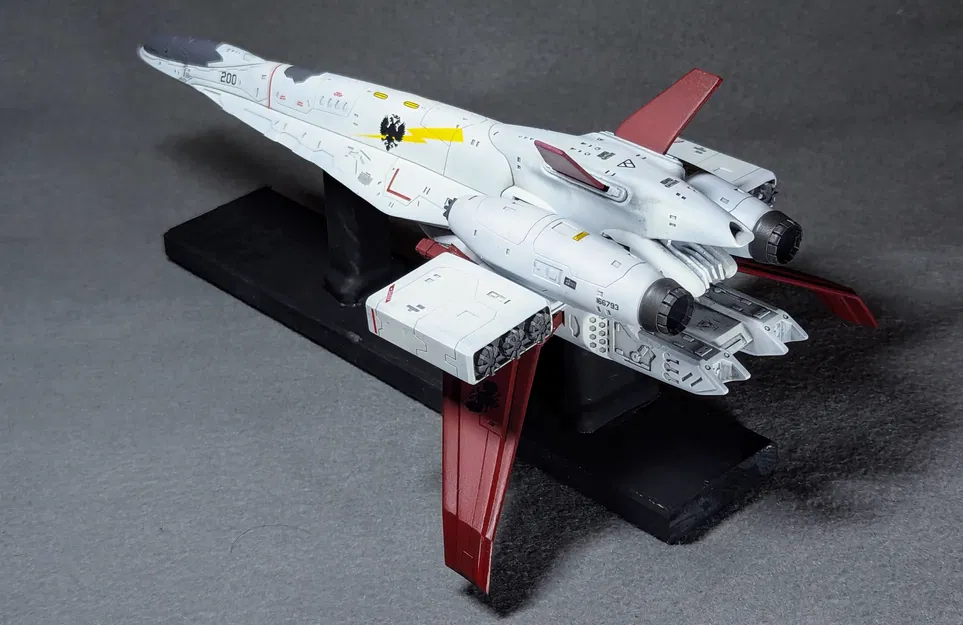 Mô hình in 3D phi thuyền chiến đấu TRY-Z cảm hứng Galaxy Force - Image 4