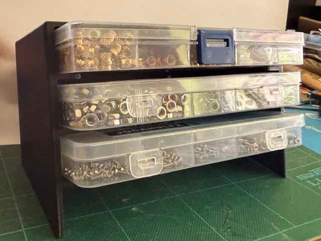 Kệ Để Hộp Đựng Ốc Vít Linh Kiện Tiện Lợi Cho Bàn Làm Việc - Image 1