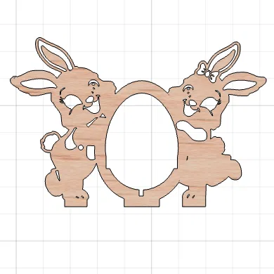 Khung trang trí hình thỏ ARTE&DISIGN GT220 cho lễ Phục Sinh