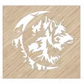 Thiết kế tranh gỗ cắt laser họa tiết Sói và Trăng ARTE&DISIGN GT222 - Thumbnail 1