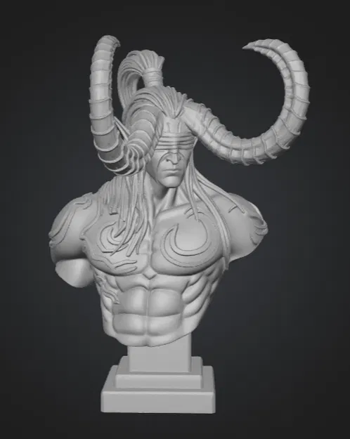 Mô hình in 3D tượng bán thân Illidan Stormrage cực chất cho fan WoW - Image 1
