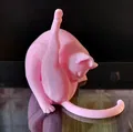 Mô hình in 3D: Mèo Đang Chải Chuốt - Thumbnail 2