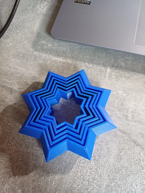 Đồ chơi giải tỏa căng thẳng Fidget hình ngôi sao in 3D độc đáo - Image 1