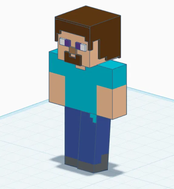 Mô hình 3D Steve Minecraft độc đáo để tự in ấn tại nhà - Image 1