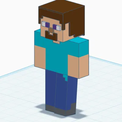 Mô hình 3D Steve Minecraft độc đáo để tự in ấn tại nhà