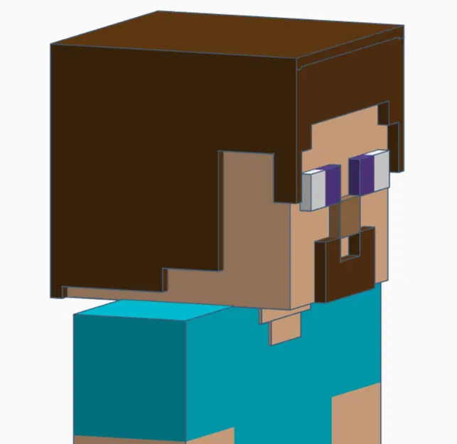 Mô hình 3D Steve Minecraft độc đáo để tự in ấn tại nhà - Image 2