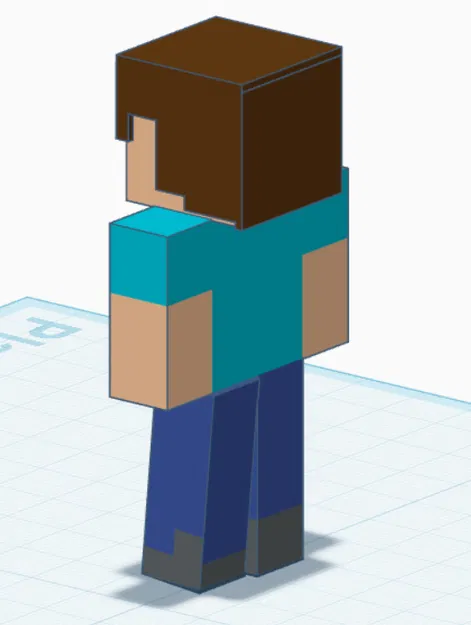 Mô hình 3D Steve Minecraft độc đáo để tự in ấn tại nhà - Image 3