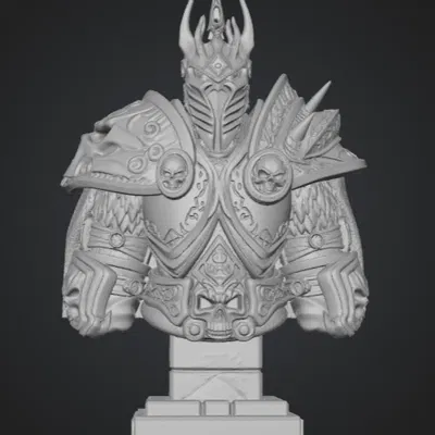 Mô hình tượng Arthas Menethil Lich King 3D in ấn tượng