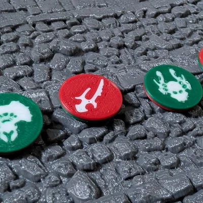 Token anh hùng Idoneth cho Warhammer Quest Darkwater chất lượng cao