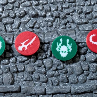 Token anh hùng Idoneth cho Warhammer Quest Darkwater chất lượng cao