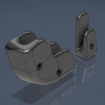 Giá treo ván trượt gắn tường (Skateboard Wall Mount) in 3D chắc chắn