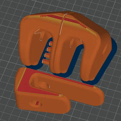Giá treo ván trượt gắn tường (Skateboard Wall Mount) in 3D chắc chắn