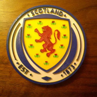 Mô hình logo đội tuyển bóng đá Scotland 3D ấn tượng