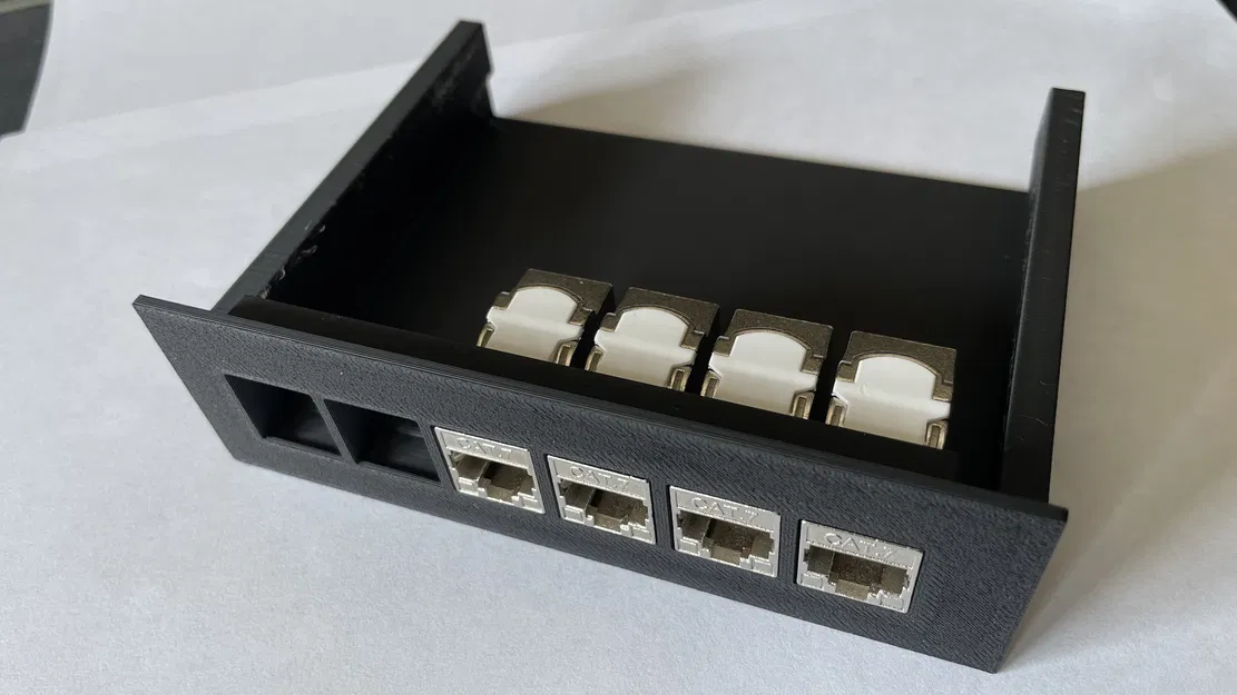 Khay trượt gắn 6 cổng Keystone 1U (RackMod 1U Slide Modul) - Image 1