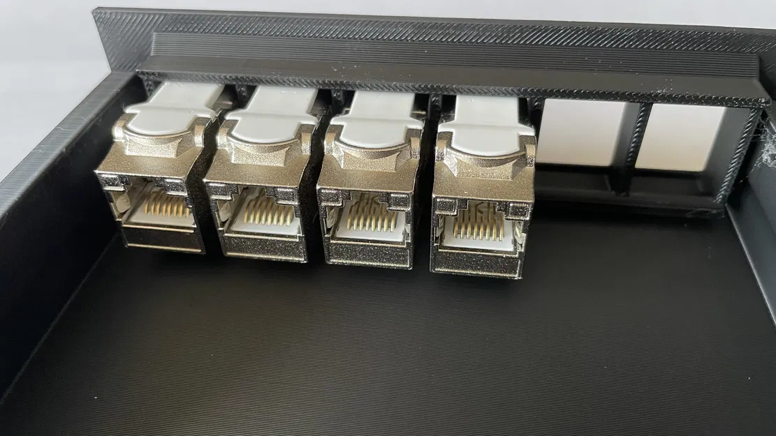 Khay trượt gắn 6 cổng Keystone 1U (RackMod 1U Slide Modul) - Image 2