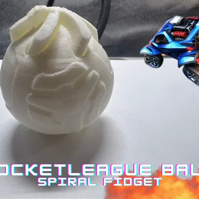 Quả bóng Rocketleague dạng Fidget xoắn ốc (Mô hình 3D)