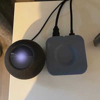 Đế giữ Apple TV 4K kết hợp HomePod mini tinh tế - Phụ kiện in 3D